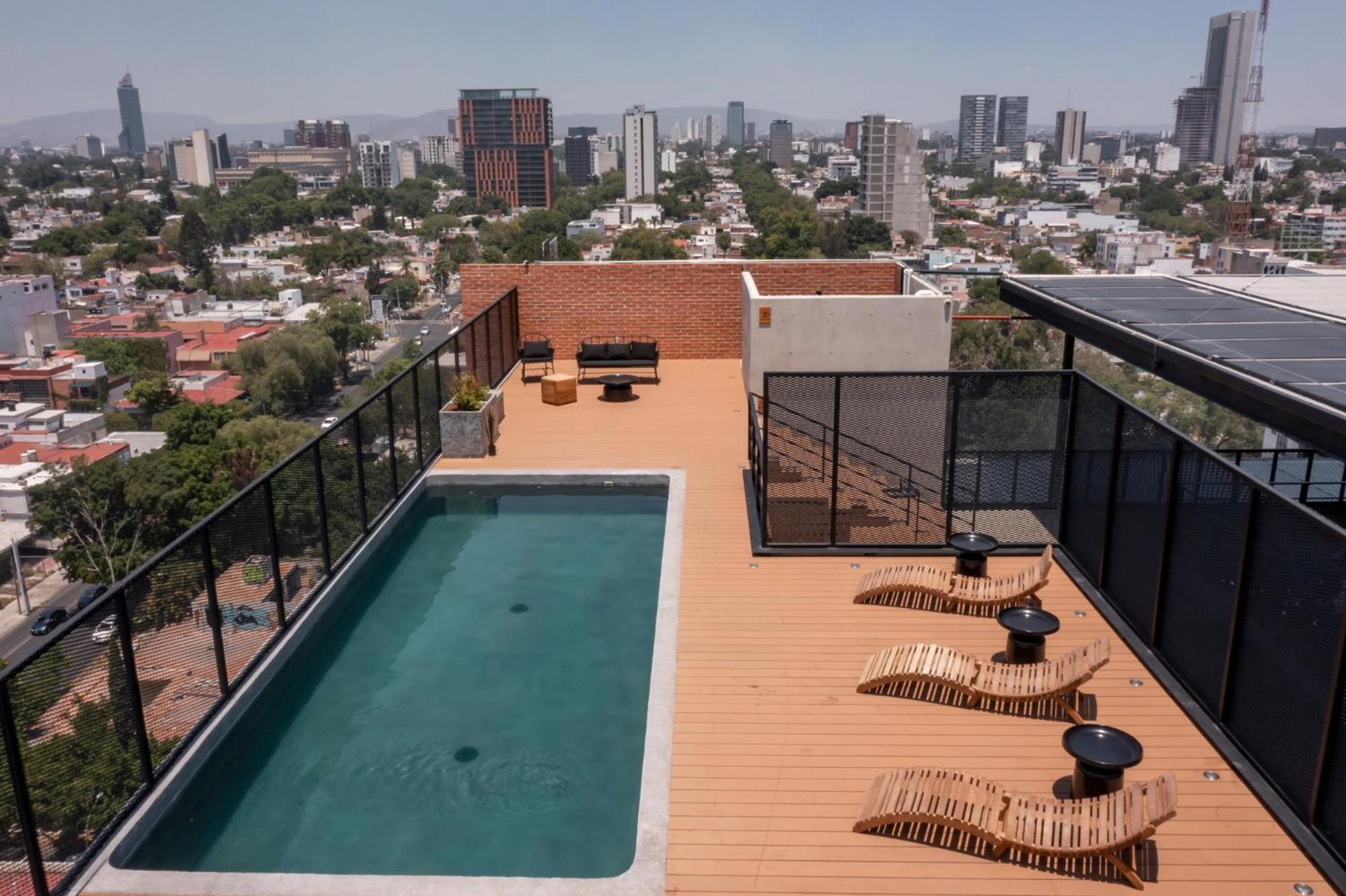 Galeria Flat Rooftop Pool Witgdl Guadalajara Eksteriør billede